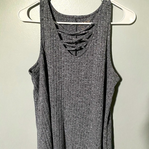 Arizona Jeans Lace Up Tank Top - Picture 1 of 2